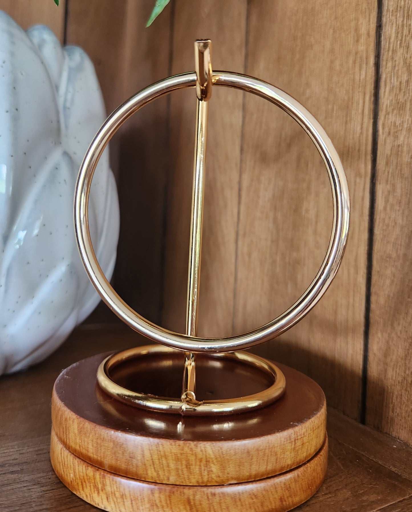 Round gold bracelet PAIR