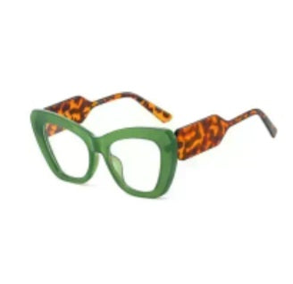 Green and leopard glasses